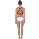 Fractal Fantasy Design Swirl Cross Back Hipster Bikini Top  View2