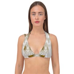 Fractal Fantasy Background Pattern Double Strap Halter Bikini Top by Wegoenart