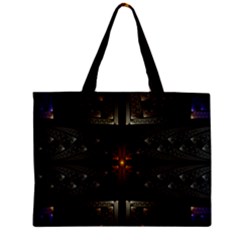 Fractal Artwork Abstract Fantasy Zipper Mini Tote Bag by Wegoenart