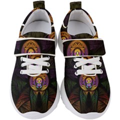 Fractal Abstract Background Pattern Kids  Velcro Strap Shoes by Wegoenart