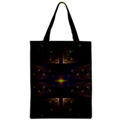 Fractal Fantasy Design Texture Zipper Classic Tote Bag by Wegoenart