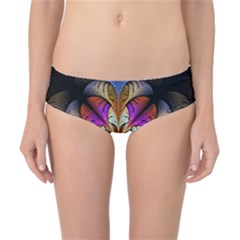 Fractal Flower Fantasy Pattern Classic Bikini Bottoms by Wegoenart