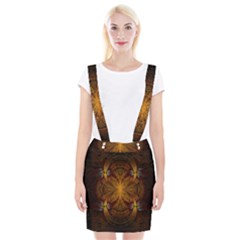Fractal Art Abstract Pattern Braces Suspender Skirt by Wegoenart