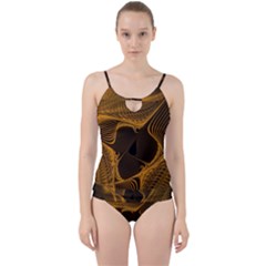 Fractal Design Background Pattern Cut Out Top Tankini Set by Wegoenart