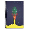 Rocket Halftone Astrology Astronaut 5.5  x 8.5  Notebook View1