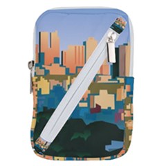 City Buildings Urban Dawn Belt Pouch Bag (small) by Wegoenart