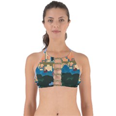 City Buildings Urban Dawn Perfectly Cut Out Bikini Top by Wegoenart