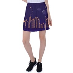Skyscraper Town Urban Towers Tennis Skirt by Wegoenart