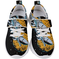 Astronaut Planet Space Science Kids  Velcro Strap Shoes by Wegoenart