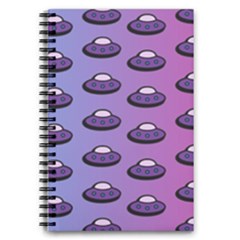Ufo Alien Pattern 5 5  X 8 5  Notebook by Wegoenart