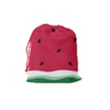Minimalist Summer Watermelon Wallpaper Drawstring Pouch (Medium) View2