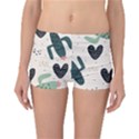 Cute Cactus Plants Seamless Pattern With Children Drawing Baby Kids Apparel Fashion Reversible Boyleg Bikini Bottoms View1