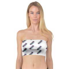 Japan Cherry Blossoms On White Bandeau Top by pepitasart