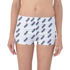Japan Cherry Blossoms On White Boyleg Bikini Bottoms by pepitasart
