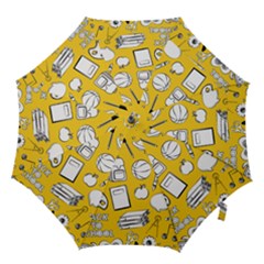 Pattern With Basketball Apple Paint Back School Illustration Hook Handle Umbrellas (medium) by Nexatart