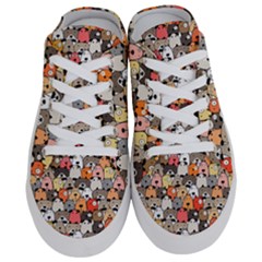 Cute Dog Seamless Pattern Background Half Slippers by Nexatart