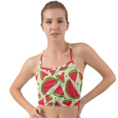 Cute Watermelon Seamless Pattern Mini Tank Bikini Top by Nexatart
