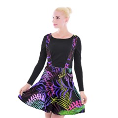 Leaves Nature Design Plant Suspender Skater Skirt by Nexatart