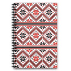 Folklore Ethnic Pattern Background 5 5  X 8 5  Notebook by Nexatart