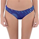 Classic Blue Background Abstract Style Reversible Hipster Bikini Bottoms View1