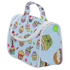 Cupcake Doodle Pattern Satchel Handbag by Sobalvarro