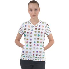 All The Aliens Teeny Short Sleeve Zip Up Jacket by ArtByAng