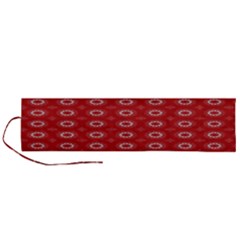 Red Kalider Roll Up Canvas Pencil Holder (l) by Sparkle