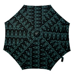 Digital Triangles Hook Handle Umbrellas (medium) by Sparkle