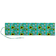 Hawaii Ghost Aqua Roll Up Canvas Pencil Holder (l) by snowwhitegirl