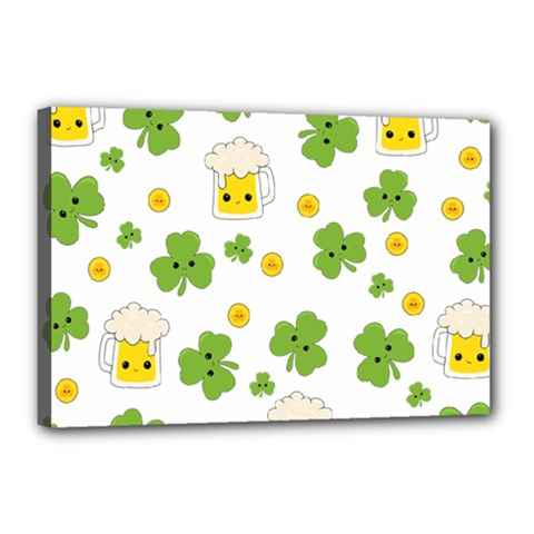 St Patricks Day Canvas 18  X 12  (stretched) by Valentinaart