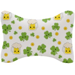 St Patricks Day Seat Head Rest Cushion by Valentinaart