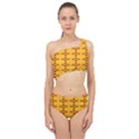 Digital Illusion Spliced Up Two Piece Swimsuit View1