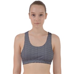 Black And White Triangles Back Weave Sports Bra by Sparkle