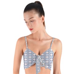Digital Stars Woven Tie Front Bralet by Sparkle