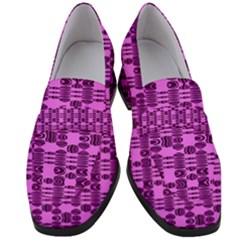 Digital Violet Women s Chunky Heel Loafers by Sparkle