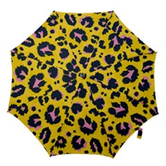 Leopard Print Seamless Pattern Hook Handle Umbrellas (medium) by Wegoenart