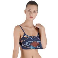 Vector Illustration Seamless Pattern With Corals Animal Trasure Marine Motif Sailor Mood Design Naut Layered Top Bikini Top  by Wegoenart