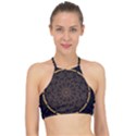 Luxury Mandala Background Racer Front Bikini Top View1