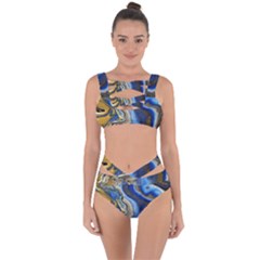 Peinture Acrylique Bleu Bandaged Up Bikini Set  by kcreatif