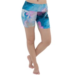 Colorful Beach Lightweight Velour Yoga Shorts by Sparkle