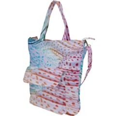 Spots Waves Shoulder Tote Bag by Sparkle