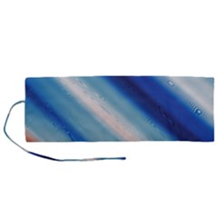Blue White Roll Up Canvas Pencil Holder (m) by Sparkle
