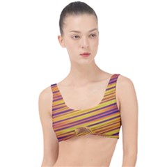 Orange Strips The Little Details Bikini Top by Sparkle