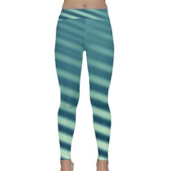 Blue Strips Classic Yoga Leggings by Sparkle
