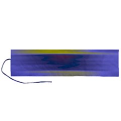 Blue Strips Roll Up Canvas Pencil Holder (l) by Sparkle