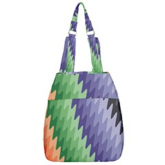 Zigzag Waves Center Zip Backpack by Sparkle
