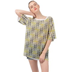 Color Tiles Oversized Chiffon Top by Sparkle