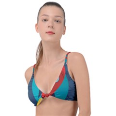 Rocket With Science Related Icons Image Knot Up Bikini Top by Vaneshart