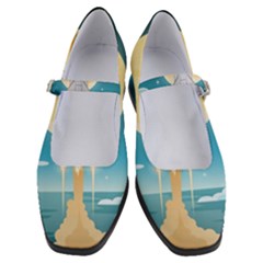 Space Exploration Illustration Women s Mary Jane Shoes by Vaneshart
