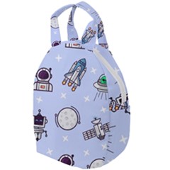 Seamless Pattern With Space Theme Travel Backpacks by Vaneshart
